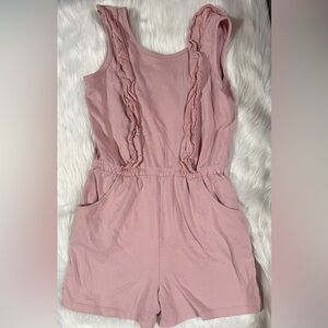 btween Blush Pink Lace-Trimmed jumpsuit